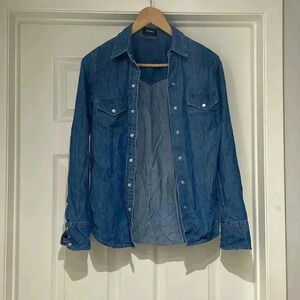 Talula Aritzia Denim Jean Top